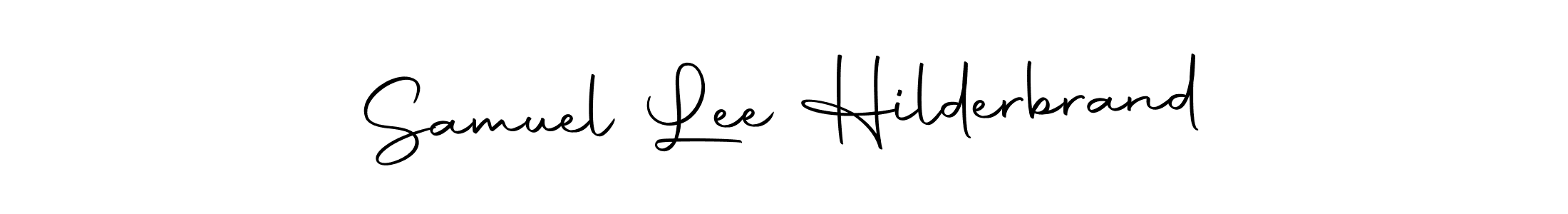 Create a beautiful signature design for name Samuel Lee Hilderbrand. With this signature (Autography-DOLnW) fonts, you can make a handwritten signature for free. Samuel Lee Hilderbrand signature style 10 images and pictures png