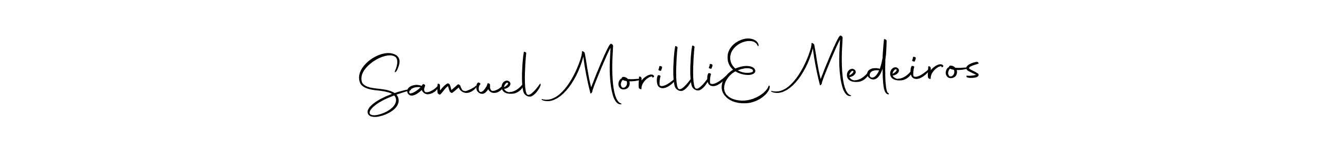 Make a short Samuel Morilli  E Medeiros signature style. Manage your documents anywhere anytime using Autography-DOLnW. Create and add eSignatures, submit forms, share and send files easily. Samuel Morilli  E Medeiros signature style 10 images and pictures png