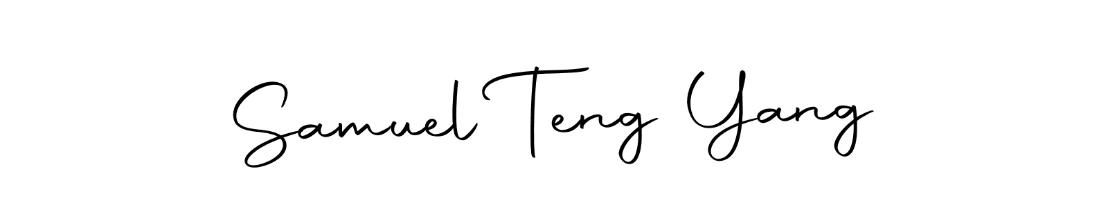 Create a beautiful signature design for name Samuel Teng Yang. With this signature (Autography-DOLnW) fonts, you can make a handwritten signature for free. Samuel Teng Yang signature style 10 images and pictures png