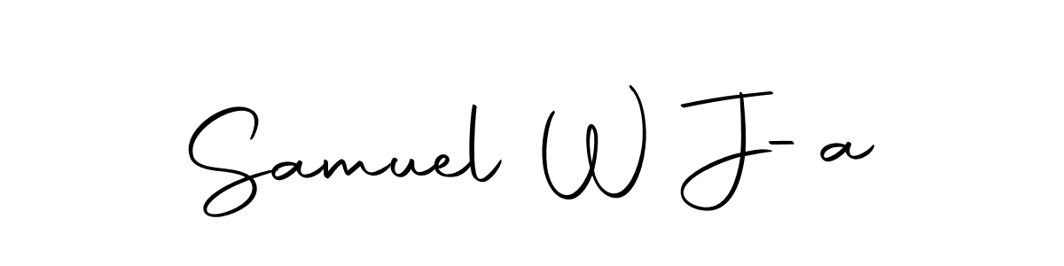 This is the best signature style for the Samuel W J-a name. Also you like these signature font (Autography-DOLnW). Mix name signature. Samuel W J-a signature style 10 images and pictures png