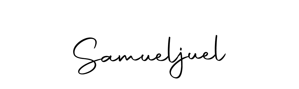 if you are searching for the best signature style for your name Samueljuel. so please give up your signature search. here we have designed multiple signature styles  using Autography-DOLnW. Samueljuel signature style 10 images and pictures png