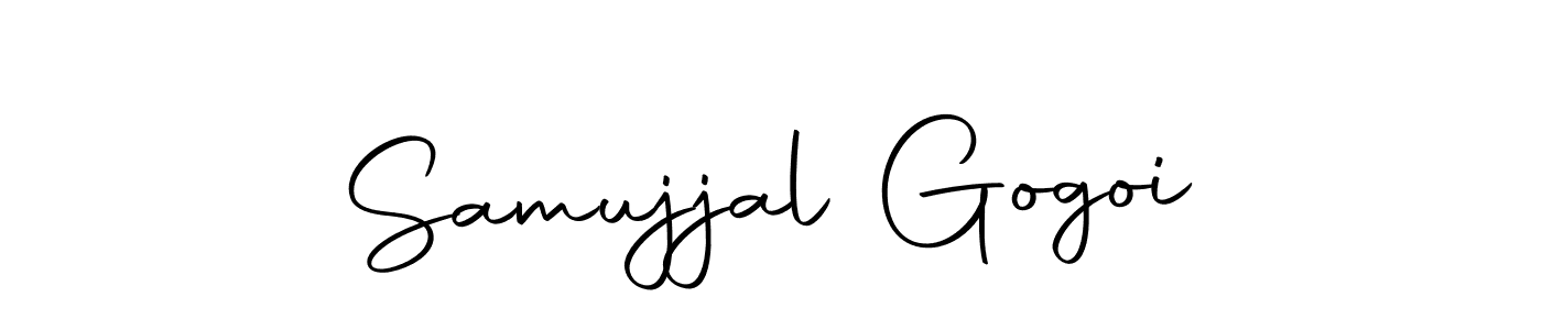 You should practise on your own different ways (Autography-DOLnW) to write your name (Samujjal Gogoi) in signature. don't let someone else do it for you. Samujjal Gogoi signature style 10 images and pictures png