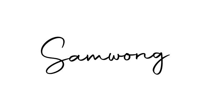 Create a beautiful signature design for name Samwong. With this signature (Autography-DOLnW) fonts, you can make a handwritten signature for free. Samwong signature style 10 images and pictures png
