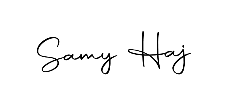 Create a beautiful signature design for name Samy Haj. With this signature (Autography-DOLnW) fonts, you can make a handwritten signature for free. Samy Haj signature style 10 images and pictures png