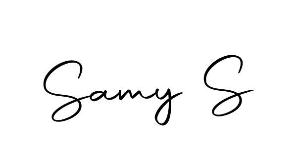 How to make Samy S name signature. Use Autography-DOLnW style for creating short signs online. This is the latest handwritten sign. Samy S signature style 10 images and pictures png