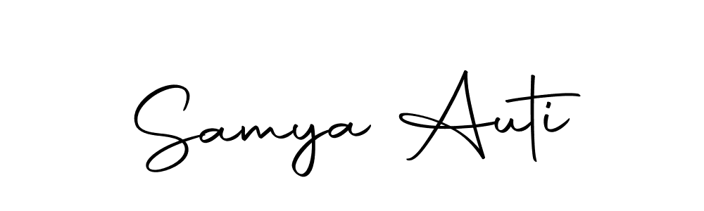 Make a beautiful signature design for name Samya Auti. Use this online signature maker to create a handwritten signature for free. Samya Auti signature style 10 images and pictures png