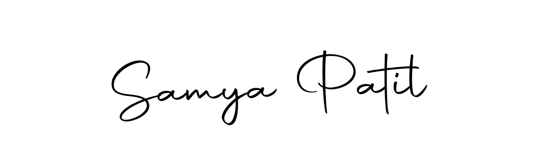 Create a beautiful signature design for name Samya Patil. With this signature (Autography-DOLnW) fonts, you can make a handwritten signature for free. Samya Patil signature style 10 images and pictures png