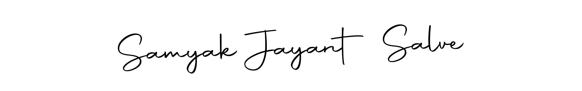 Design your own signature with our free online signature maker. With this signature software, you can create a handwritten (Autography-DOLnW) signature for name Samyak Jayant Salve. Samyak Jayant Salve signature style 10 images and pictures png