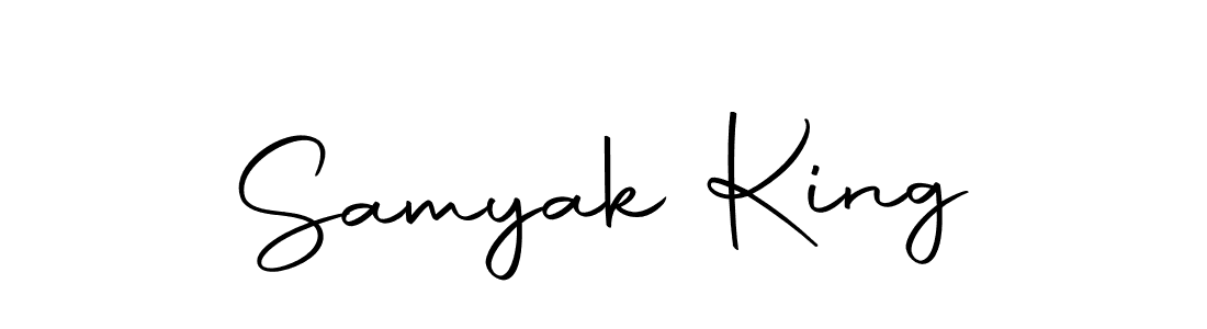 Make a beautiful signature design for name Samyak King. With this signature (Autography-DOLnW) style, you can create a handwritten signature for free. Samyak King signature style 10 images and pictures png