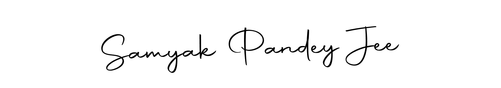 Samyak Pandey Jee stylish signature style. Best Handwritten Sign (Autography-DOLnW) for my name. Handwritten Signature Collection Ideas for my name Samyak Pandey Jee. Samyak Pandey Jee signature style 10 images and pictures png