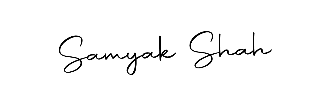 You should practise on your own different ways (Autography-DOLnW) to write your name (Samyak Shah) in signature. don't let someone else do it for you. Samyak Shah signature style 10 images and pictures png