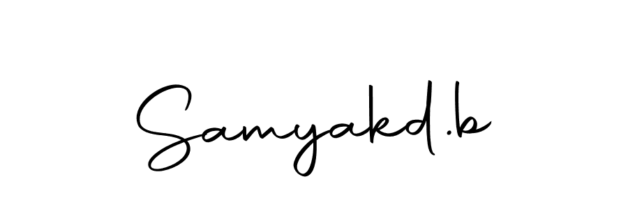 Design your own signature with our free online signature maker. With this signature software, you can create a handwritten (Autography-DOLnW) signature for name Samyakd.b. Samyakd.b signature style 10 images and pictures png