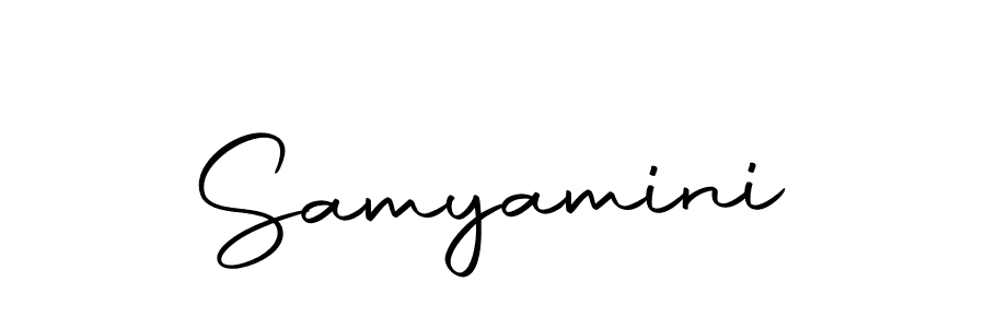 Make a beautiful signature design for name Samyamini. With this signature (Autography-DOLnW) style, you can create a handwritten signature for free. Samyamini signature style 10 images and pictures png