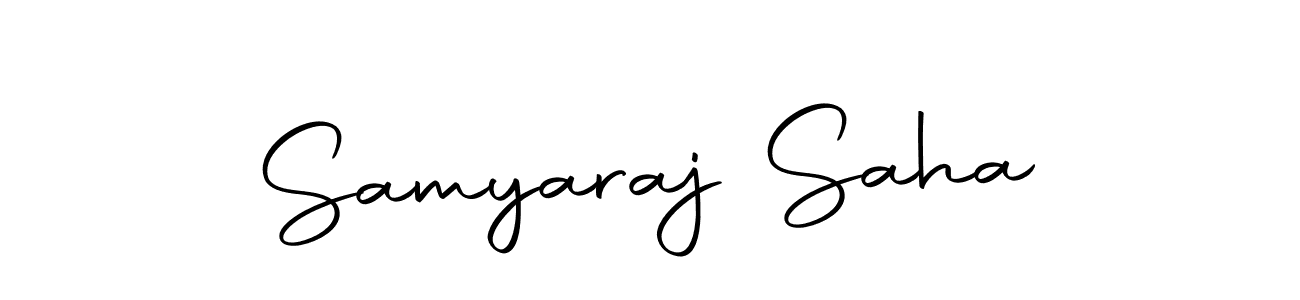 The best way (Autography-DOLnW) to make a short signature is to pick only two or three words in your name. The name Samyaraj Saha include a total of six letters. For converting this name. Samyaraj Saha signature style 10 images and pictures png