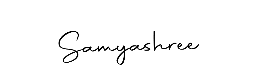 Design your own signature with our free online signature maker. With this signature software, you can create a handwritten (Autography-DOLnW) signature for name Samyashree. Samyashree signature style 10 images and pictures png