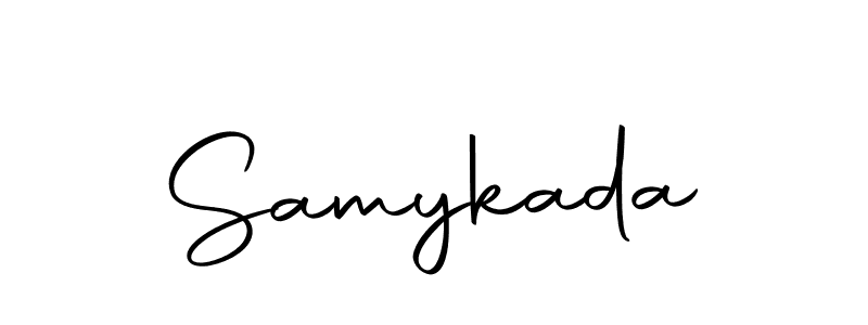 How to make Samykada name signature. Use Autography-DOLnW style for creating short signs online. This is the latest handwritten sign. Samykada signature style 10 images and pictures png