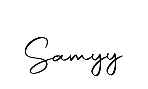 The best way (Autography-DOLnW) to make a short signature is to pick only two or three words in your name. The name Samyy include a total of six letters. For converting this name. Samyy signature style 10 images and pictures png