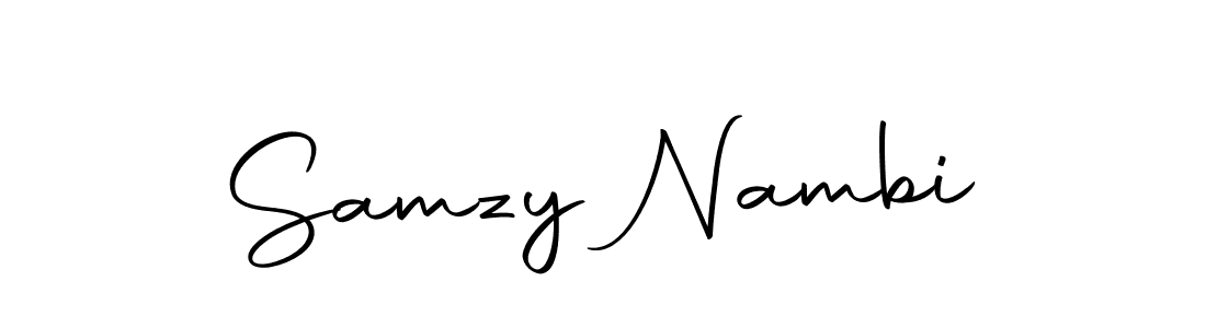 You should practise on your own different ways (Autography-DOLnW) to write your name (Samzy Nambi) in signature. don't let someone else do it for you. Samzy Nambi signature style 10 images and pictures png