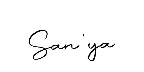 Make a beautiful signature design for name San'ya. With this signature (Autography-DOLnW) style, you can create a handwritten signature for free. San'ya signature style 10 images and pictures png