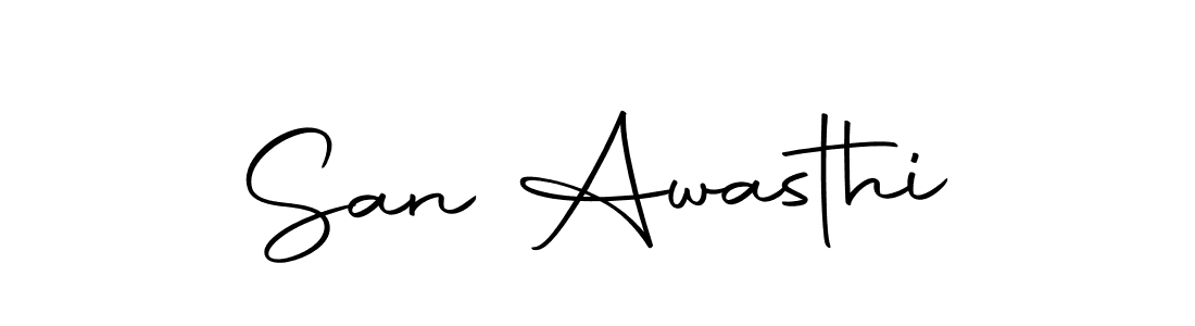 The best way (Autography-DOLnW) to make a short signature is to pick only two or three words in your name. The name San Awasthi include a total of six letters. For converting this name. San Awasthi signature style 10 images and pictures png