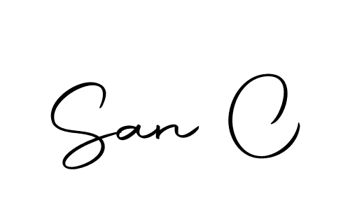 if you are searching for the best signature style for your name San C. so please give up your signature search. here we have designed multiple signature styles  using Autography-DOLnW. San C signature style 10 images and pictures png