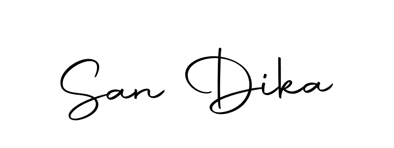 Make a beautiful signature design for name San Dika. With this signature (Autography-DOLnW) style, you can create a handwritten signature for free. San Dika signature style 10 images and pictures png