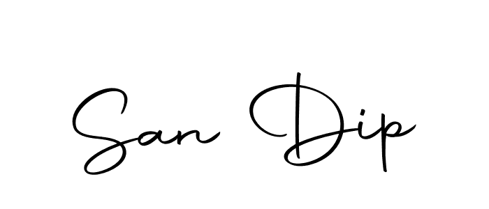 Use a signature maker to create a handwritten signature online. With this signature software, you can design (Autography-DOLnW) your own signature for name San Dip. San Dip signature style 10 images and pictures png