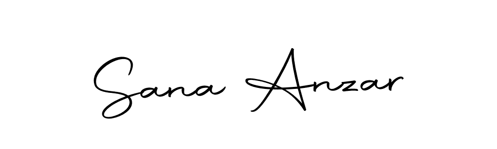 Use a signature maker to create a handwritten signature online. With this signature software, you can design (Autography-DOLnW) your own signature for name Sana Anzar. Sana Anzar signature style 10 images and pictures png