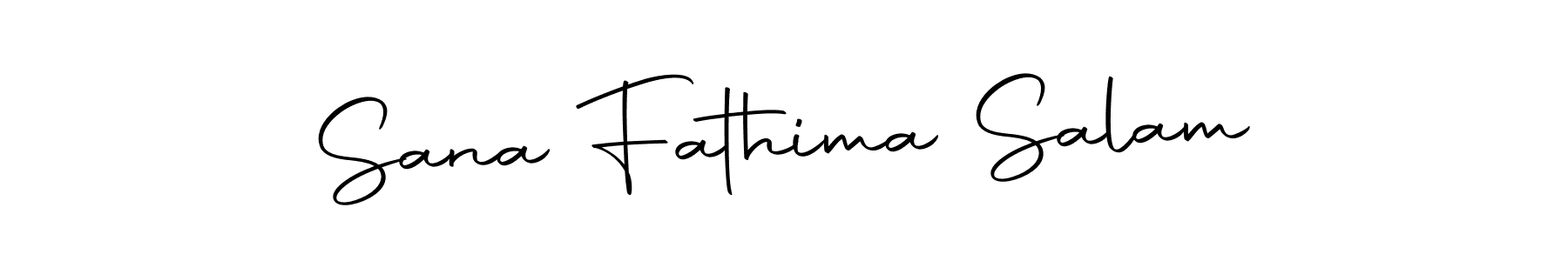 Create a beautiful signature design for name Sana Fathima Salam. With this signature (Autography-DOLnW) fonts, you can make a handwritten signature for free. Sana Fathima Salam signature style 10 images and pictures png