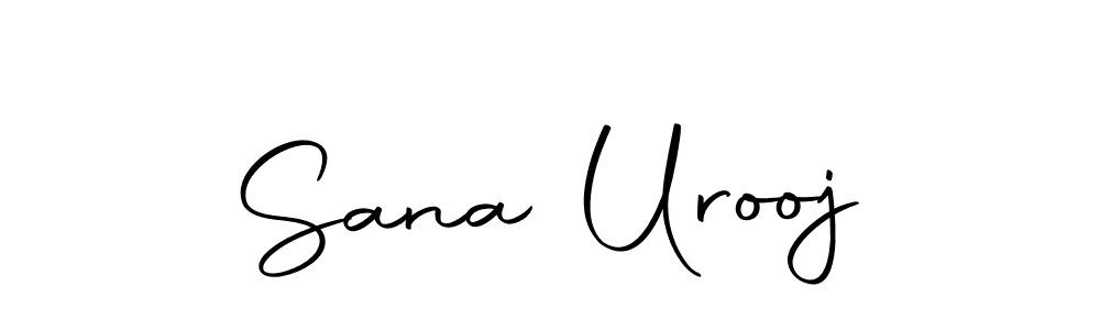 Create a beautiful signature design for name Sana Urooj. With this signature (Autography-DOLnW) fonts, you can make a handwritten signature for free. Sana Urooj signature style 10 images and pictures png