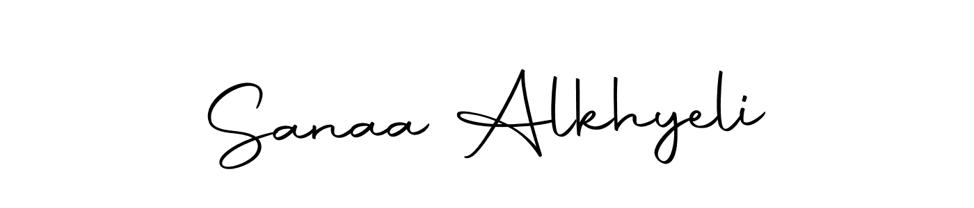 Sanaa Alkhyeli stylish signature style. Best Handwritten Sign (Autography-DOLnW) for my name. Handwritten Signature Collection Ideas for my name Sanaa Alkhyeli. Sanaa Alkhyeli signature style 10 images and pictures png