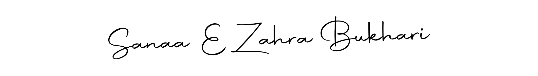 Make a beautiful signature design for name Sanaa E Zahra Bukhari. Use this online signature maker to create a handwritten signature for free. Sanaa E Zahra Bukhari signature style 10 images and pictures png