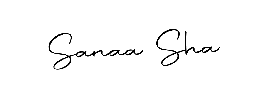 Design your own signature with our free online signature maker. With this signature software, you can create a handwritten (Autography-DOLnW) signature for name Sanaa Sha. Sanaa Sha signature style 10 images and pictures png