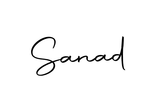 Create a beautiful signature design for name Sanad. With this signature (Autography-DOLnW) fonts, you can make a handwritten signature for free. Sanad signature style 10 images and pictures png