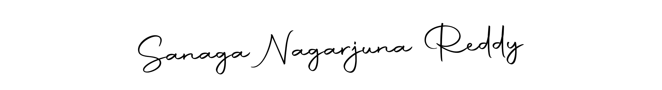 Create a beautiful signature design for name Sanaga Nagarjuna Reddy. With this signature (Autography-DOLnW) fonts, you can make a handwritten signature for free. Sanaga Nagarjuna Reddy signature style 10 images and pictures png