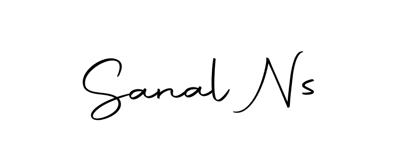 The best way (Autography-DOLnW) to make a short signature is to pick only two or three words in your name. The name Sanal Ns include a total of six letters. For converting this name. Sanal Ns signature style 10 images and pictures png