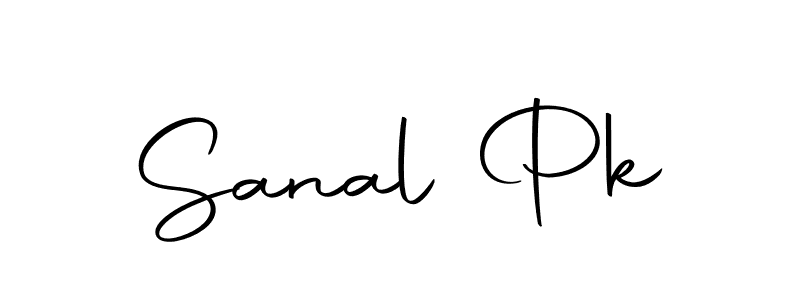 How to make Sanal Pk signature? Autography-DOLnW is a professional autograph style. Create handwritten signature for Sanal Pk name. Sanal Pk signature style 10 images and pictures png