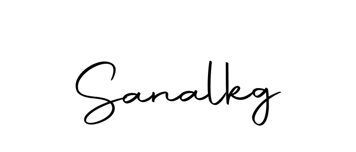 Create a beautiful signature design for name Sanalkg. With this signature (Autography-DOLnW) fonts, you can make a handwritten signature for free. Sanalkg signature style 10 images and pictures png
