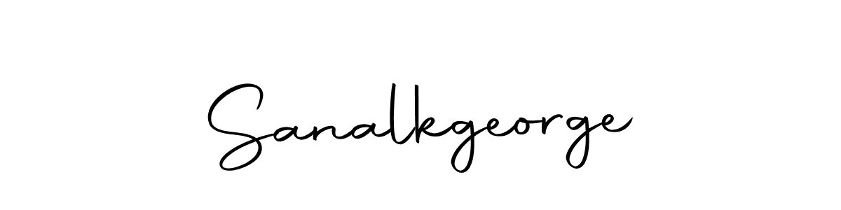 Create a beautiful signature design for name Sanalkgeorge. With this signature (Autography-DOLnW) fonts, you can make a handwritten signature for free. Sanalkgeorge signature style 10 images and pictures png