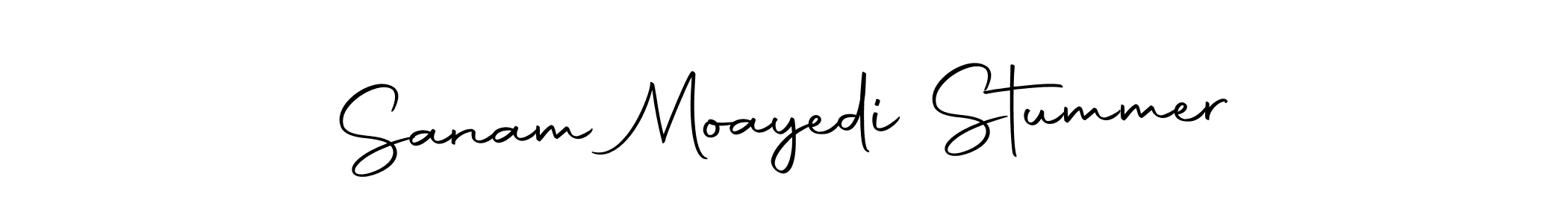 Sanam Moayedi Stummer stylish signature style. Best Handwritten Sign (Autography-DOLnW) for my name. Handwritten Signature Collection Ideas for my name Sanam Moayedi Stummer. Sanam Moayedi Stummer signature style 10 images and pictures png