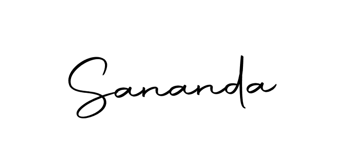 Sananda stylish signature style. Best Handwritten Sign (Autography-DOLnW) for my name. Handwritten Signature Collection Ideas for my name Sananda. Sananda signature style 10 images and pictures png