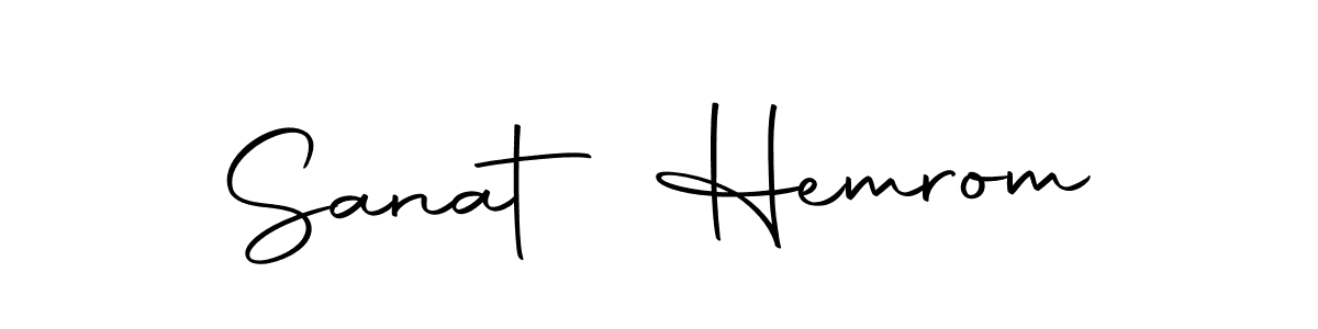 Sanat Hemrom stylish signature style. Best Handwritten Sign (Autography-DOLnW) for my name. Handwritten Signature Collection Ideas for my name Sanat Hemrom. Sanat Hemrom signature style 10 images and pictures png