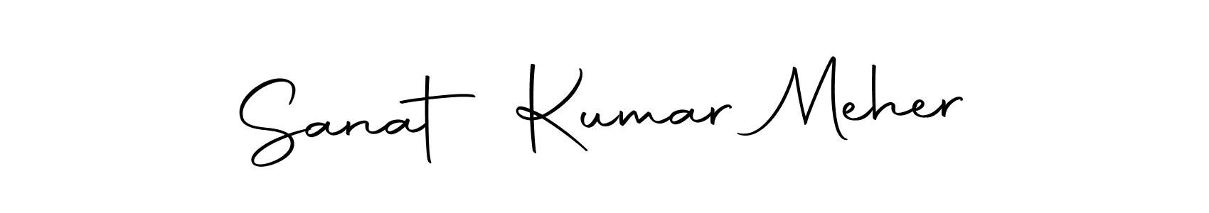 Create a beautiful signature design for name Sanat Kumar Meher. With this signature (Autography-DOLnW) fonts, you can make a handwritten signature for free. Sanat Kumar Meher signature style 10 images and pictures png