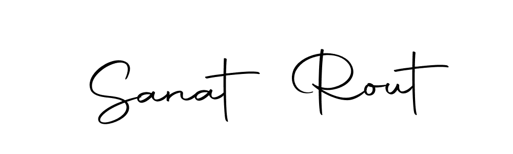 Create a beautiful signature design for name Sanat Rout. With this signature (Autography-DOLnW) fonts, you can make a handwritten signature for free. Sanat Rout signature style 10 images and pictures png