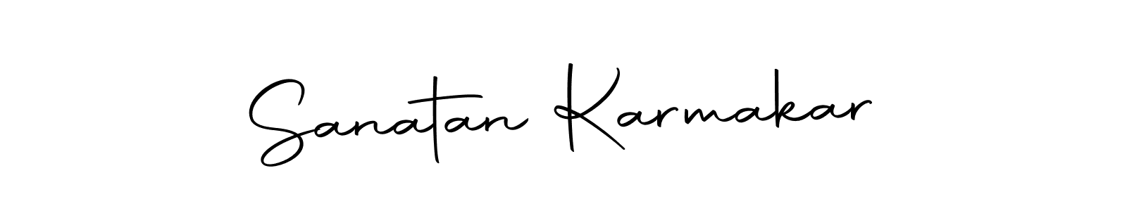 How to make Sanatan Karmakar name signature. Use Autography-DOLnW style for creating short signs online. This is the latest handwritten sign. Sanatan Karmakar signature style 10 images and pictures png