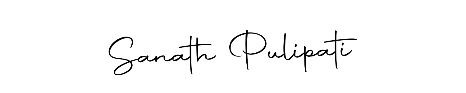 Create a beautiful signature design for name Sanath Pulipati. With this signature (Autography-DOLnW) fonts, you can make a handwritten signature for free. Sanath Pulipati signature style 10 images and pictures png