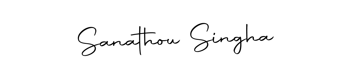 Create a beautiful signature design for name Sanathou Singha. With this signature (Autography-DOLnW) fonts, you can make a handwritten signature for free. Sanathou Singha signature style 10 images and pictures png