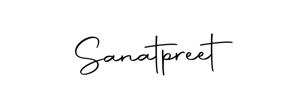 How to make Sanatpreet name signature. Use Autography-DOLnW style for creating short signs online. This is the latest handwritten sign. Sanatpreet signature style 10 images and pictures png