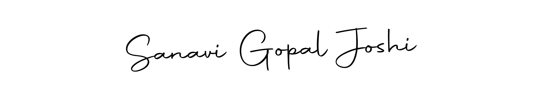 Design your own signature with our free online signature maker. With this signature software, you can create a handwritten (Autography-DOLnW) signature for name Sanavi Gopal Joshi. Sanavi Gopal Joshi signature style 10 images and pictures png