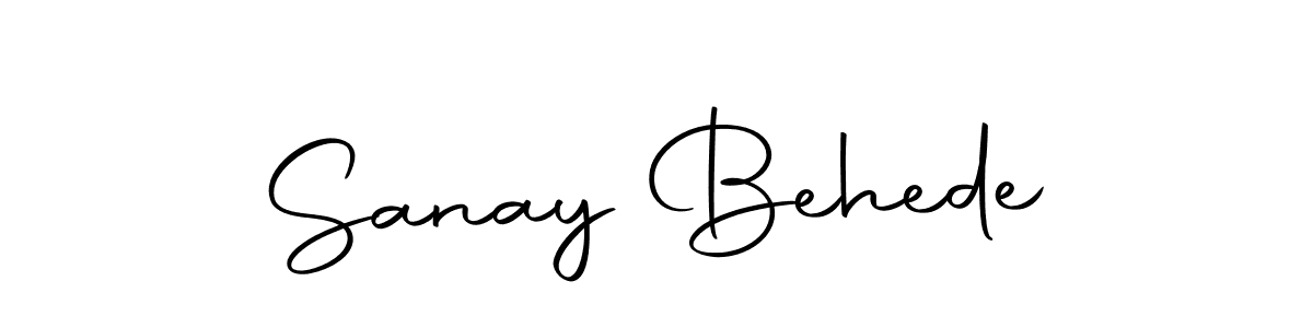 Sanay Behede stylish signature style. Best Handwritten Sign (Autography-DOLnW) for my name. Handwritten Signature Collection Ideas for my name Sanay Behede. Sanay Behede signature style 10 images and pictures png